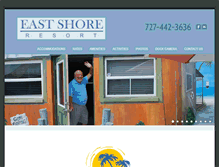 Tablet Screenshot of eastshoreresort.com